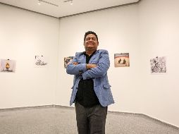 Qucho agradeció la apertura de PALCCO para exponer su obra, un total de 26 cartones publicados durante los últimos 4 años. EL INFORMADOR / H. Figueroa
