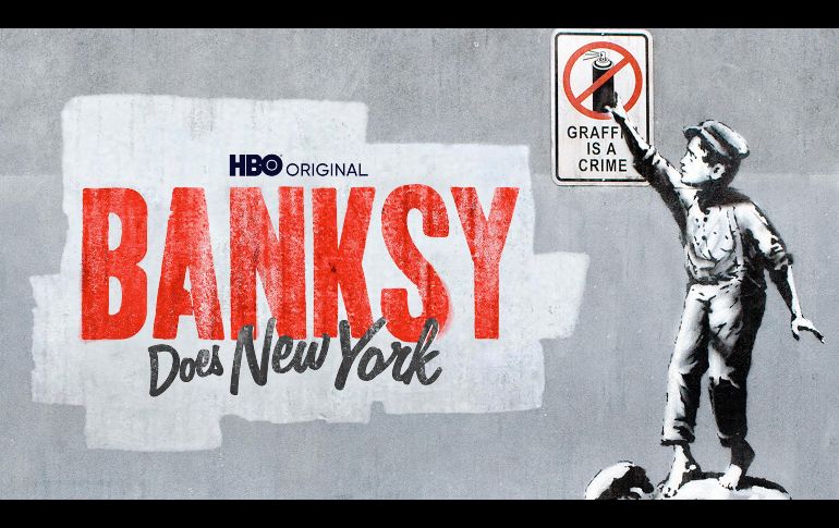 El artista callejero Banksy sufrió el hurto de su última obra en las calles de Londres. ESPECIAL / HBO Max