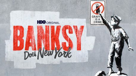 El artista callejero Banksy sufrió el hurto de su última obra en las calles de Londres. ESPECIAL / HBO Max