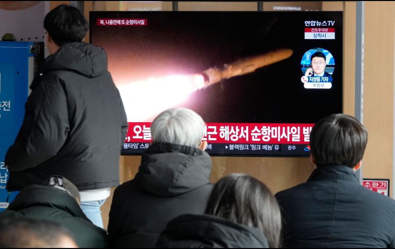 El ejército surcoreano había alertado el domingo de que el Norte había lanzado varios misiles de crucero al mar de Japón. AP/ Ahn Young-joon.