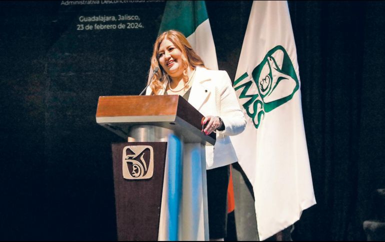 Karla Guadalupe López, titular del IMSS en Jalisco. ESPECIAL