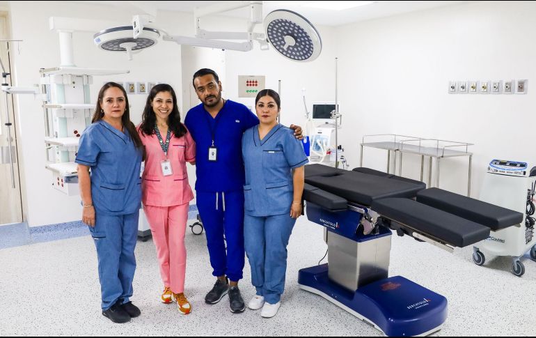 Parte del equipo médico del Hospital Civil que laborará en el nuevo espacio. EL INFORMADOR/A. Navarro