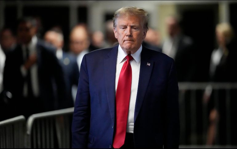 Donald Trump fue eliminado de las papeletas electorales del Partido Republicano por su papel en el asalto al Capitolio. AP/ M. Altaffer.