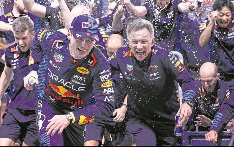 Max Verstappen y Red Bull iniciaron con el pie derecho la búsqueda por los campeonatos 2024. CORTESÍA/Red Bull Content Pool