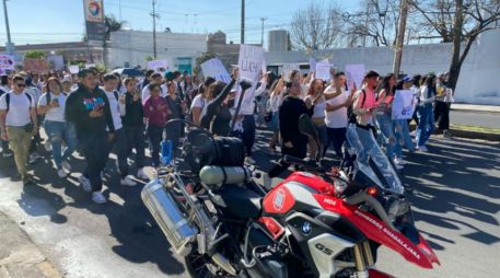 De acuerdo con Protección Civil de Guadalajara, fueron alrededor de 100 personas quienes participaron en la manifestación. CORTESÍA/ Protección Civil de Guadalajara.