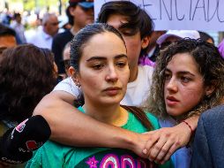 Los hijos de Jaime Barrera estuvieron ayer en plaza de la Liberación, en donde agradecieron las muestras de apoyo. EL INFORMADOR/A. Navarro