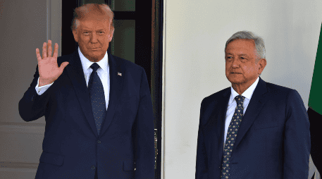 Durante el gobierno de Trump, López Obrador aceptó desplegar elementos de la GN, después de que Trump amenazara con imponer aranceles a las importaciones mexicanas. AFP / ARCHIVO