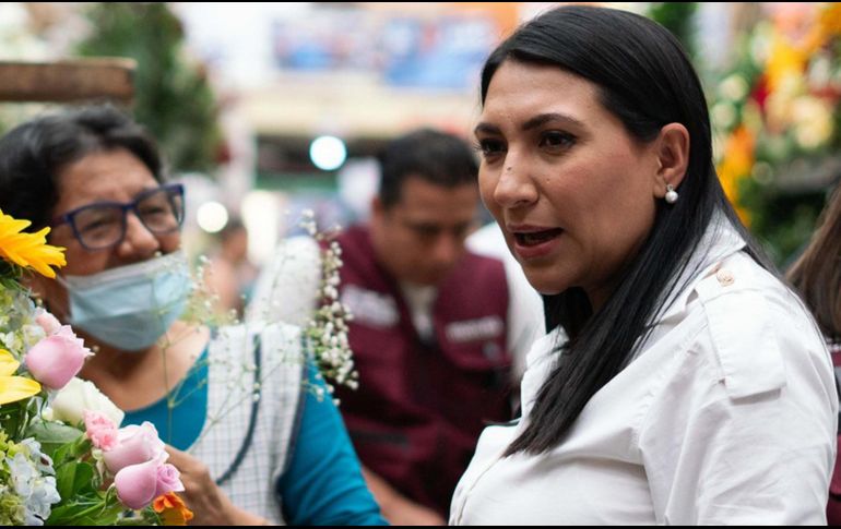 La candidata de Morena, Gisela Gaytán, solicitó la protección para las campañas electorales. SUN/ ESPECIAL Redes Sociales