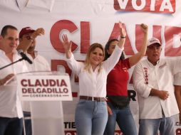 Claudia Delgadillo aseguró que, de ganar la gubernatura, fomentará el emprendimiento agrícola entre los jóvenes. CORTESÍA.