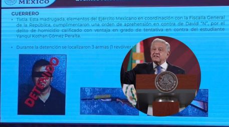 De acuerdo con la información que presentó en la conferencia, elementos del Ejército mexicano y la FGR cumplieron la orden de aprehensión. SUN / P. VILLA / ARCHIVO