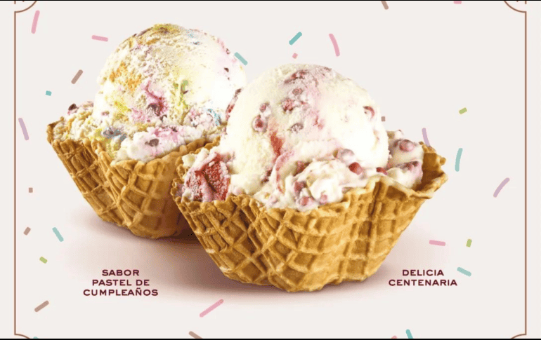 Los sabores de helado que te estará regalando Santa Clara este día son Pastel de Cumpleaños y Delicia Centenaria. INSTAGRAM/@Santa Clara Mx