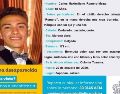 Carlos Maximiliano tenía solo 18 años al momento de la desaparición, el 22 de octubre del 2020. ESPECIAL